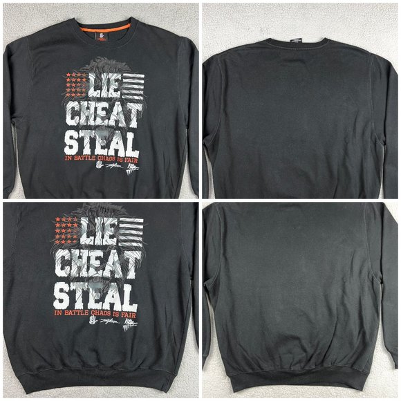 Miskeen Sweater Mens 2XL XXL Black Logo Crewneck Fleece Originals Y2K Vintage 1 - Picture 6 of 9